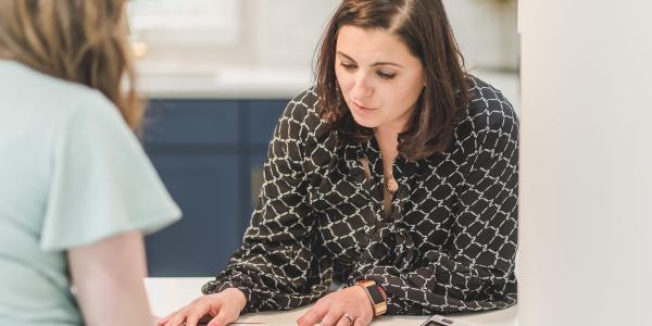 Financial advisor giving advice 