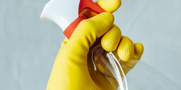 hand holding spray