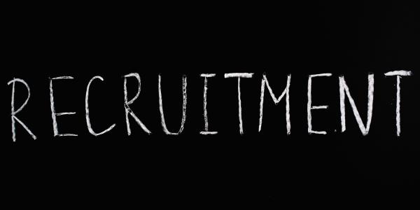 Black box saying Recruitment